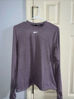 Nike Long Sleeve Performance Top - Heather Plum